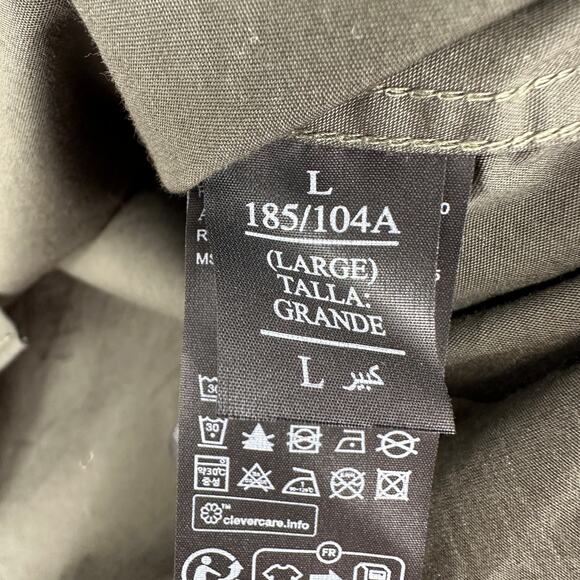 Allsaints Ramskull Embroidered Button Front Dark Green Shirt Mens Large - Picture 5 of 6